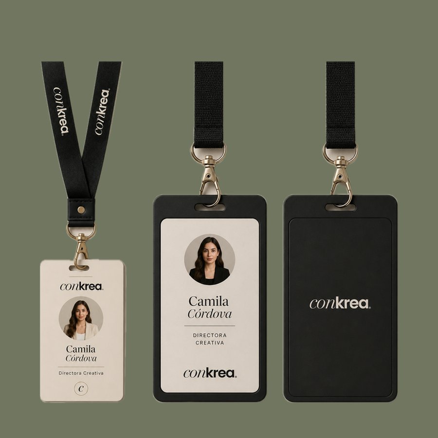 Gafetes del equipo ConKrea